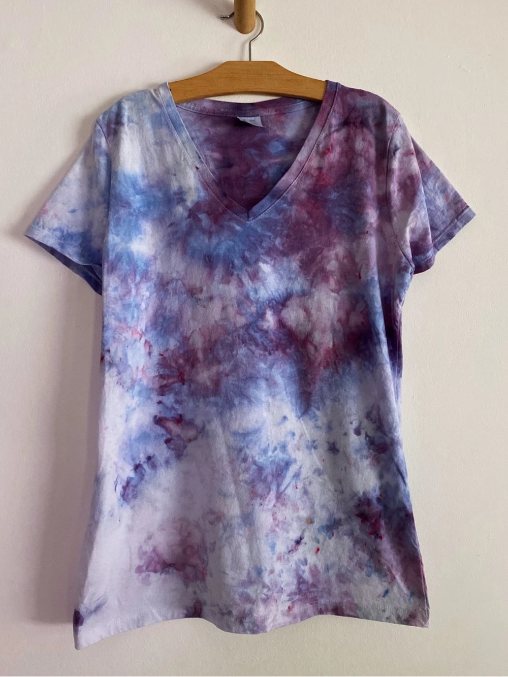Black Sheep Goods Blue Purple Ice Tie Dye T Shirt L